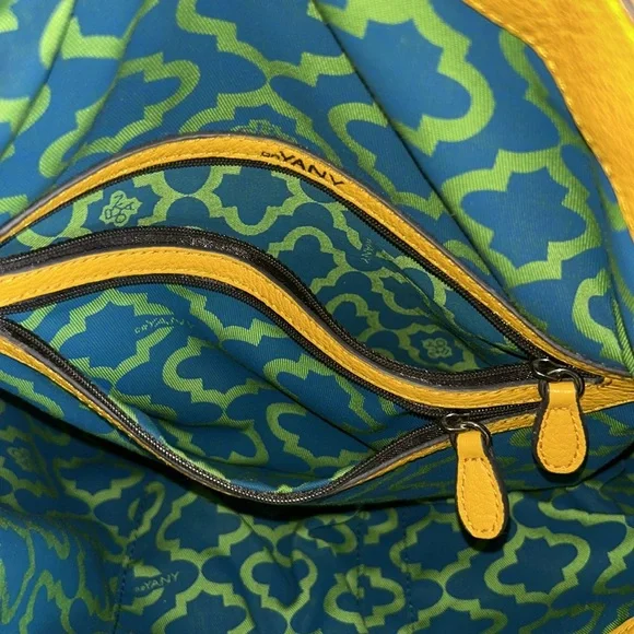 Oryany Lyssie Soft Pebbled Leather Color-Block Tote Shoulder Bag - Picture 11 of 15